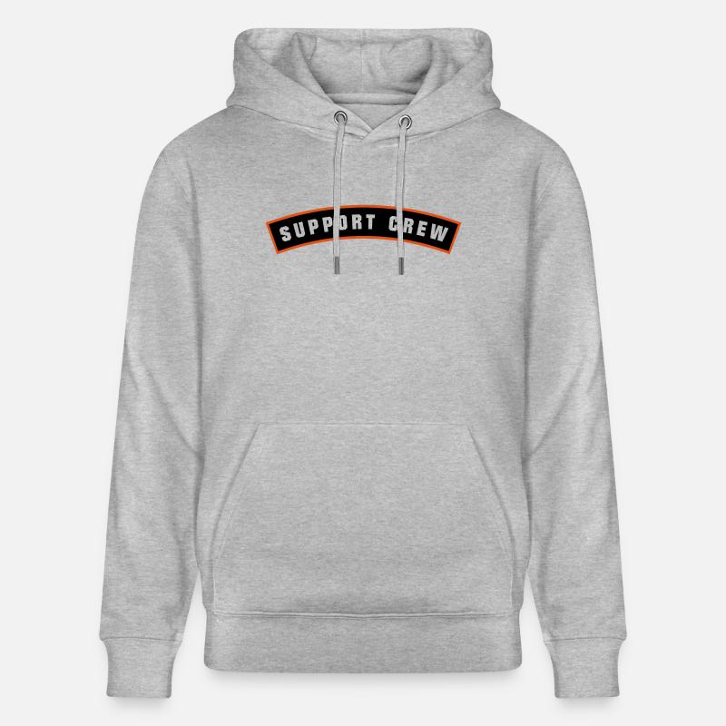 SUPPORT CREW Patch - Sweat à capuche bio CRUISER Stanley/Stella Unisexe - gris chiné