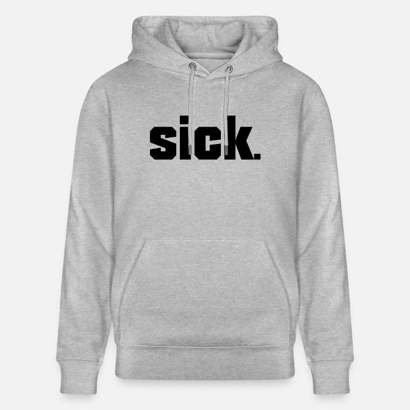 Sick Design - easy - Stanley/Stella Unisex Bio-Hoodie CRUISER  - Grau meliert