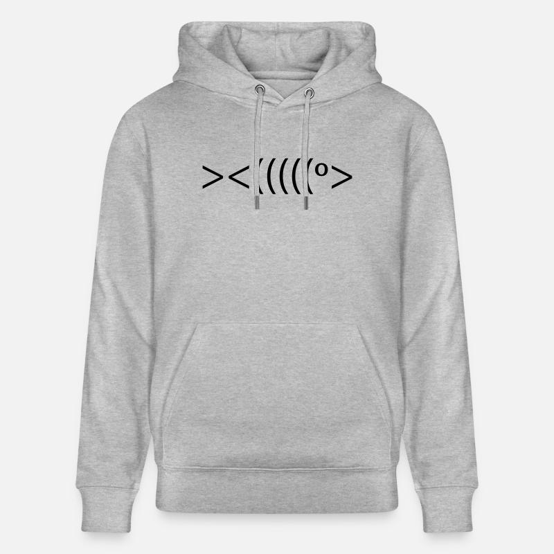 poisson - Sweat à capuche bio CRUISER Stanley/Stella Unisexe - gris chiné