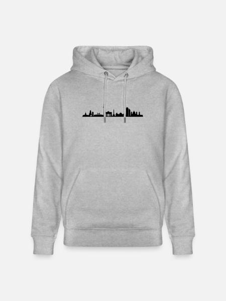 Skyline Berlin - Stanley/Stella Unisex Bio-Hoodie CRUISER - Grau meliert