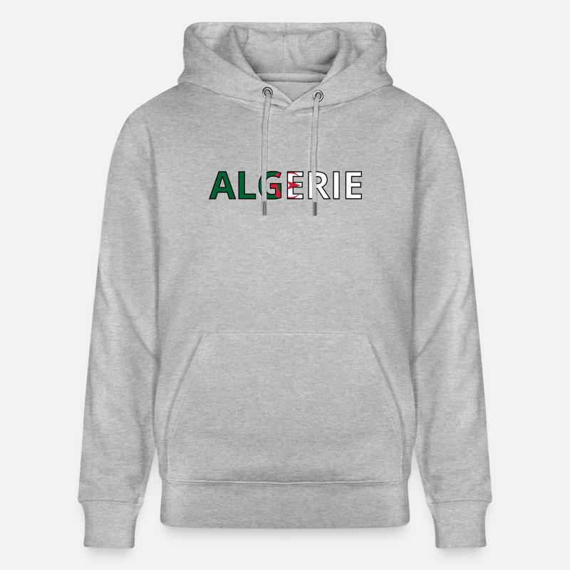 Drapeau Algérie - Sweat à capuche bio CRUISER Stanley/Stella Unisexe - gris chiné