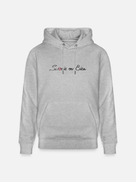 savoie ou bien - Sweat à capuche bio CRUISER Stanley/Stella Unisexe - gris chiné