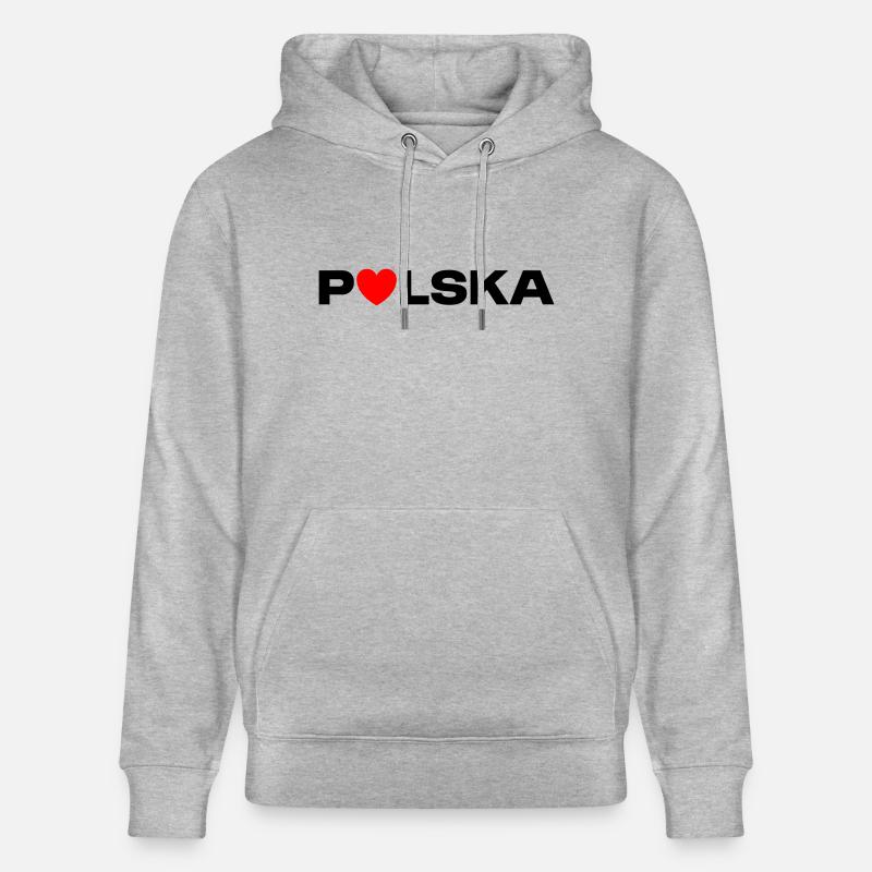 LOVE POLSKA Cadeau - Sweat à capuche bio CRUISER Stanley/Stella Unisexe - gris chiné