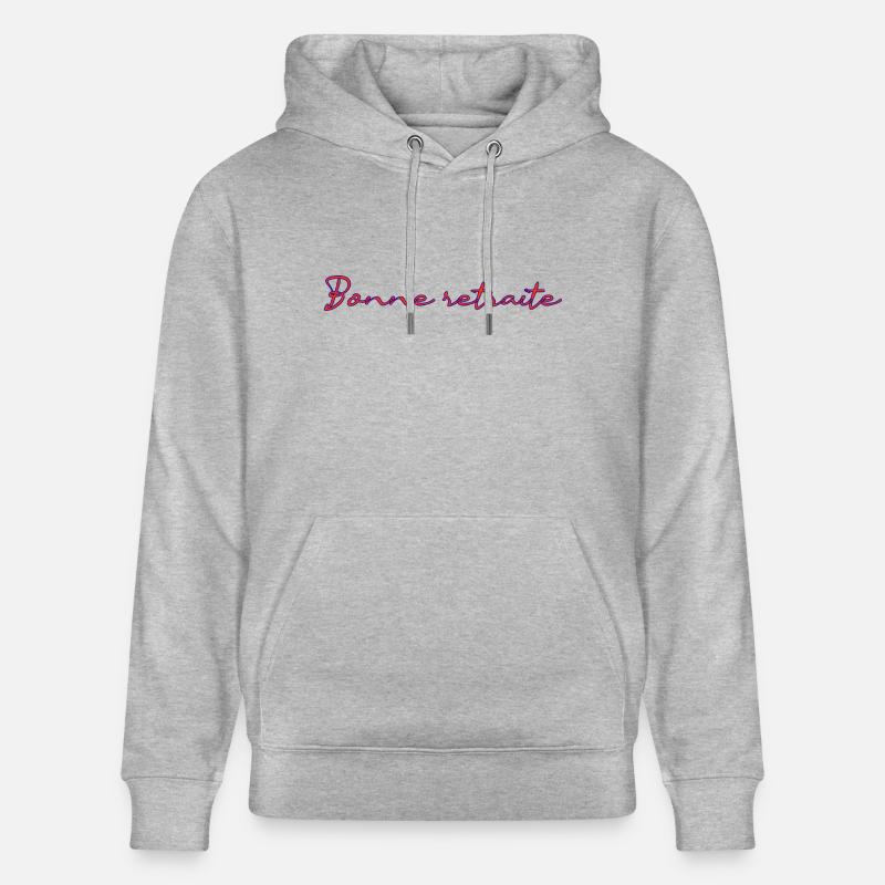 RETRAITE. RETRAITE. RETRAITEE. RETRAITE - Sweat à capuche bio CRUISER Stanley/Stella Unisexe - gris chiné