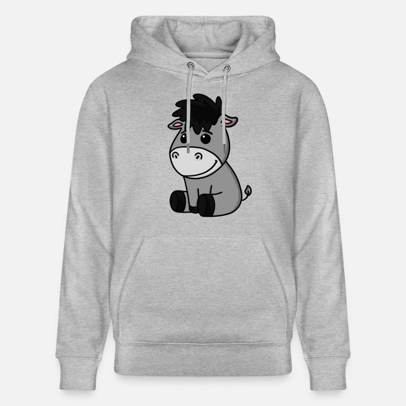 Bébé âne - Sweat à capuche bio CRUISER Stanley/Stella Unisexe - gris chiné