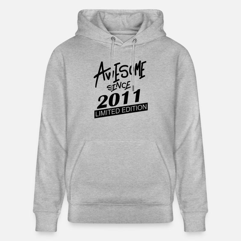 2011 - Millésime 2011 - Sweat à capuche bio CRUISER Stanley/Stella Unisexe - gris chiné