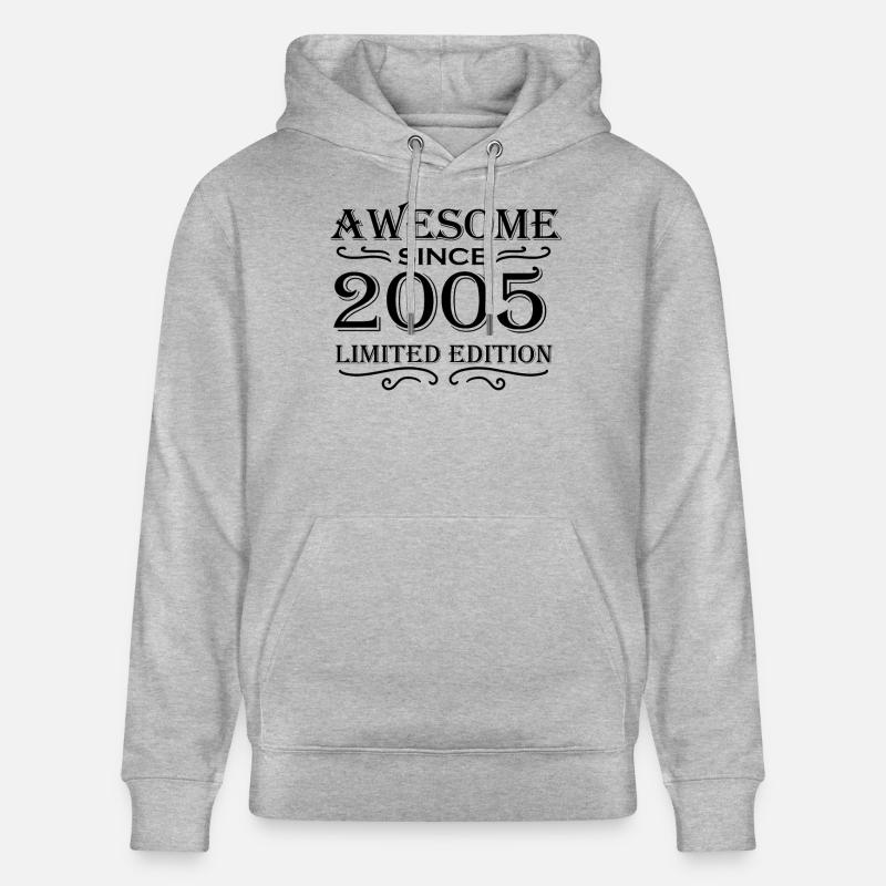 2005 - Sweat à capuche bio CRUISER Stanley/Stella Unisexe - gris chiné