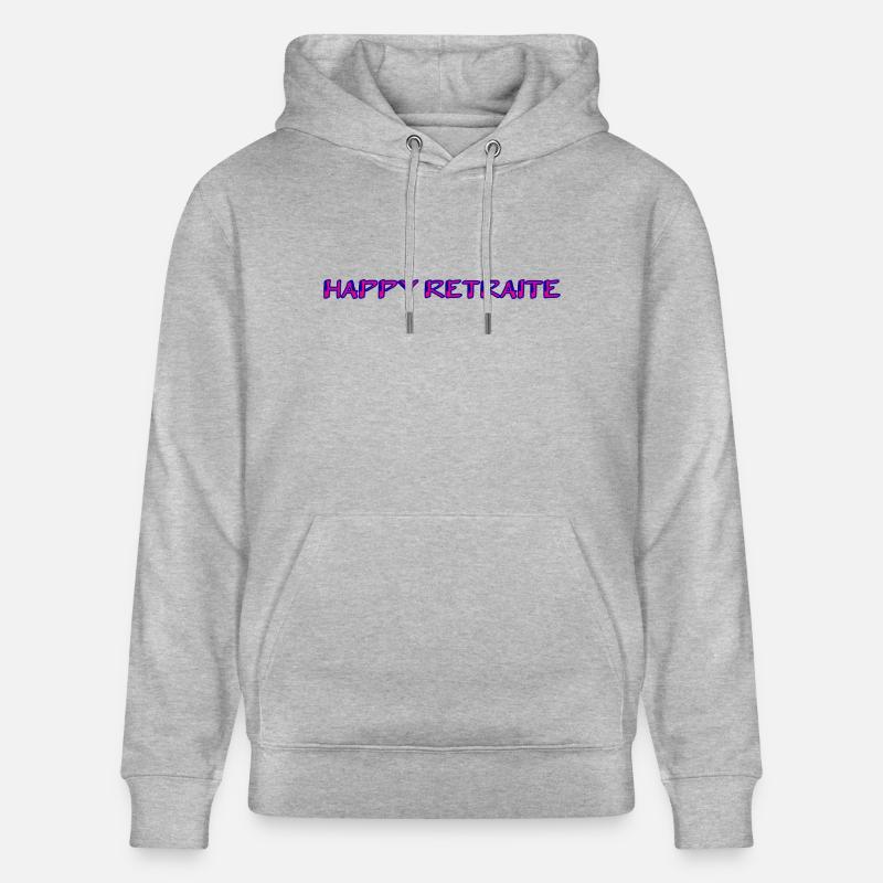 RETRAITE. RETRAITE. RETRAITEE. RETRAITE - Sweat à capuche bio CRUISER Stanley/Stella Unisexe - gris chiné