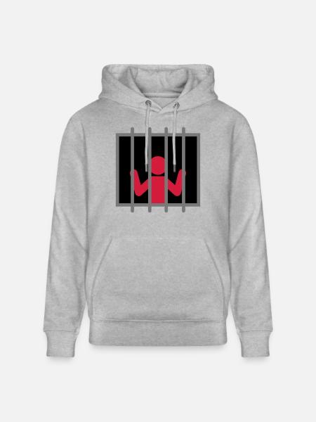 Captive Man - Stanley/Stella CRUISER Unisex Organic Hoodie - heather grey
