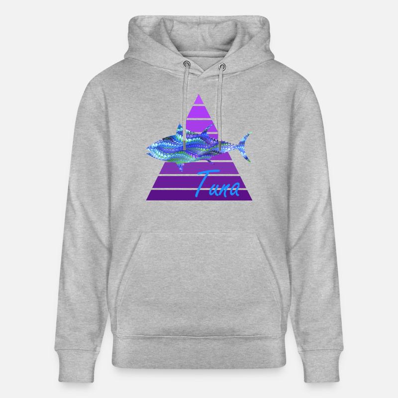 thunfisch e 103 - Stanley/Stella Unisex Bio-Hoodie CRUISER  - Grau meliert