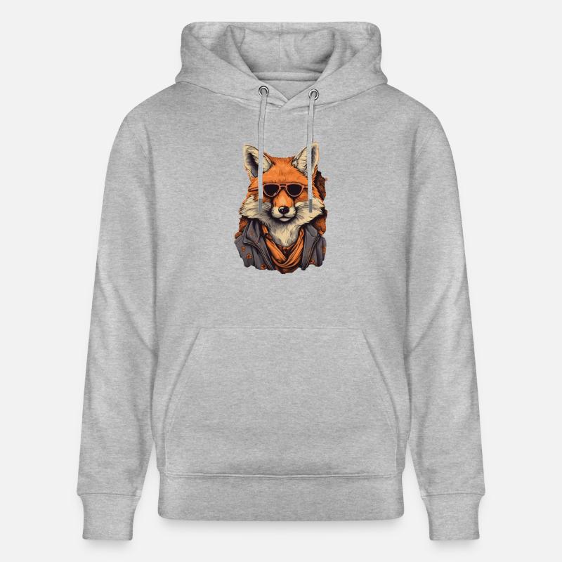 Renard - Sweat à capuche bio CRUISER Stanley/Stella Unisexe - gris chiné