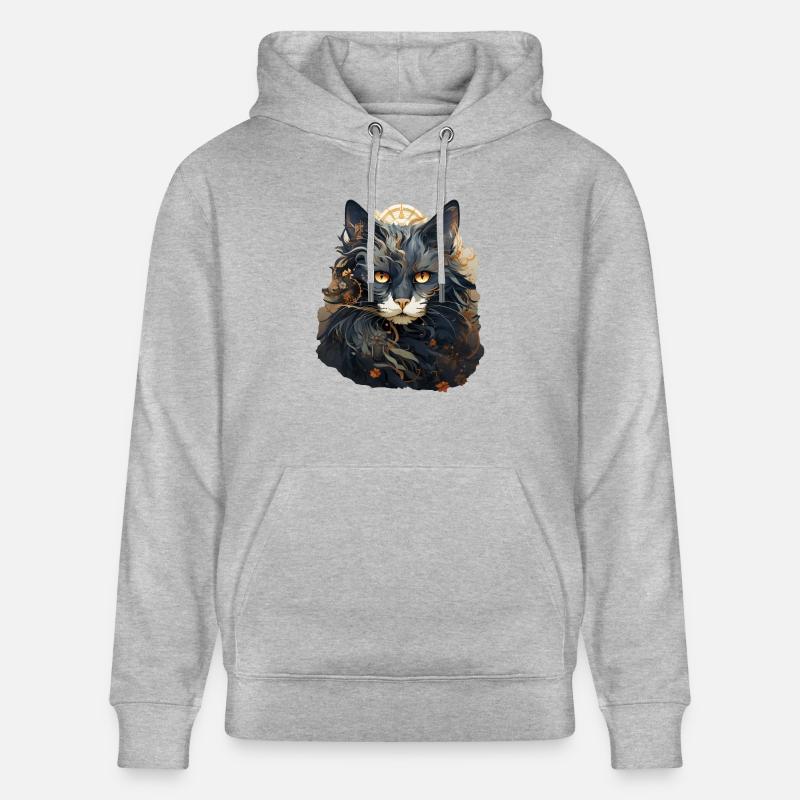 Chat - Sweat à capuche bio CRUISER Stanley/Stella Unisexe - gris chiné