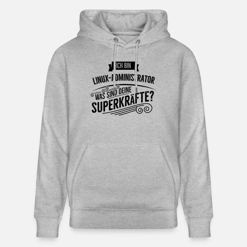 Linux Administrator - Stanley/Stella Unisex Bio-Hoodie CRUISER  - Grau meliert