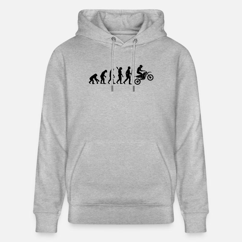 EVOLUTION DE LA MOTO - Sweat à capuche bio CRUISER Stanley/Stella Unisexe - gris chiné