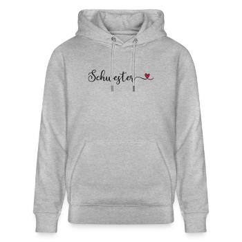 Schwesterherz - Stanley/Stella Unisex Bio-Hoodie CRUISER  - Grau meliert - Vorne - Alina (178cm) & Michal (187cm)
