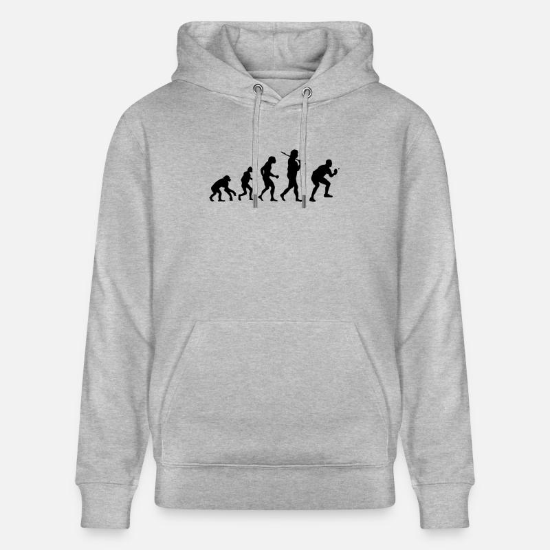 Evolution Ping-ping-l - Sweat à capuche bio CRUISER Stanley/Stella Unisexe - gris chiné