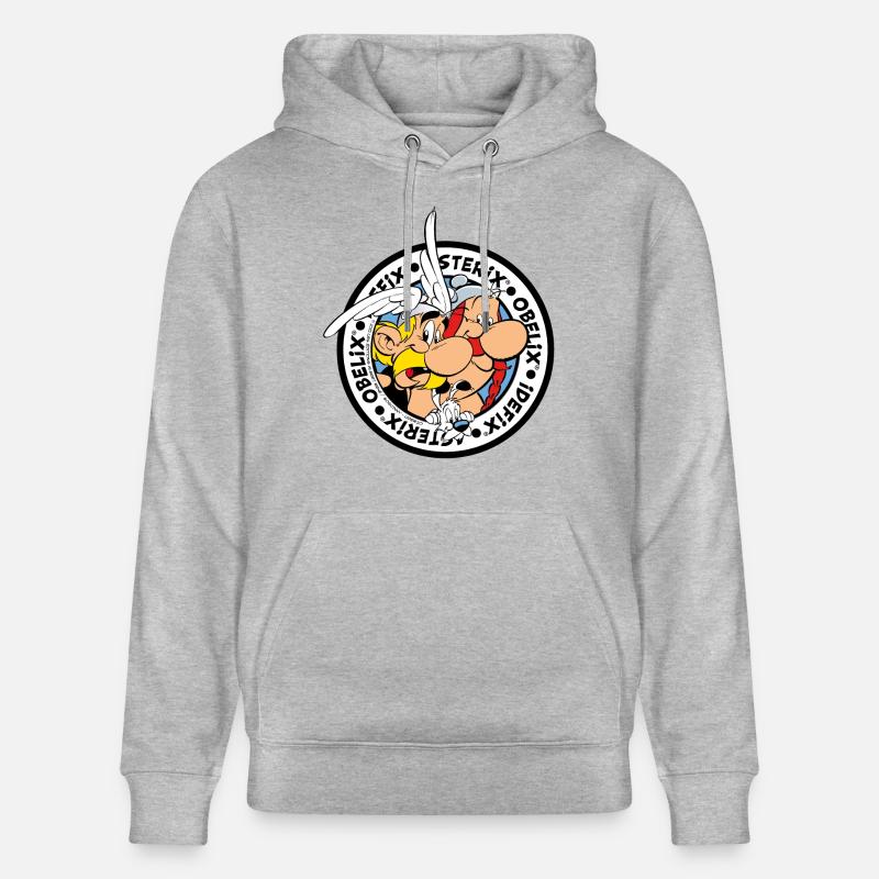 Astérix & Obélix Á l'aventure Avec Idéfix - Sweat à capuche bio CRUISER Stanley/Stella Unisexe - gris chiné