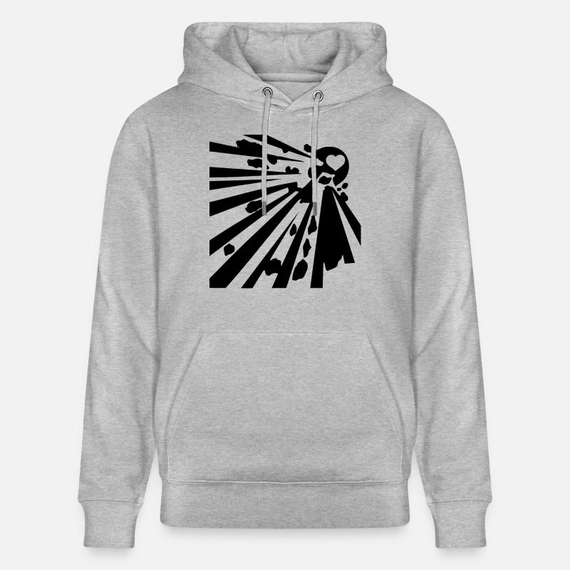 explosive blak - Sweat à capuche bio CRUISER Stanley/Stella Unisexe - gris chiné