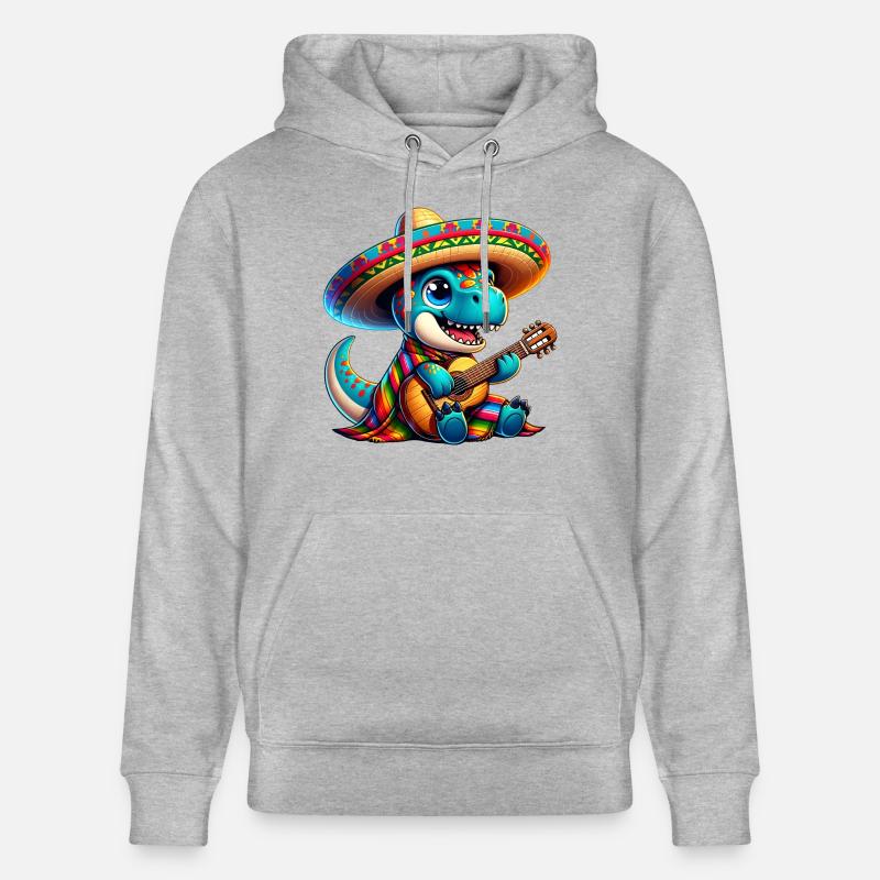 Cinco de Mayo Dino Trex - Sweat à capuche bio CRUISER Stanley/Stella Unisexe - gris chiné