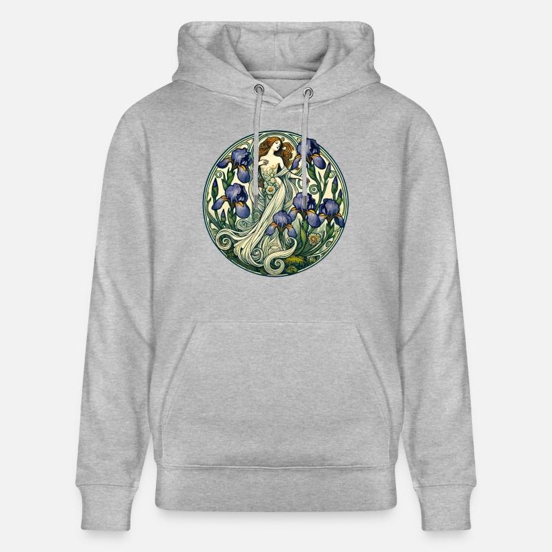 Déesse de l’Iris - Sweat à capuche bio CRUISER Stanley/Stella Unisexe - gris chiné