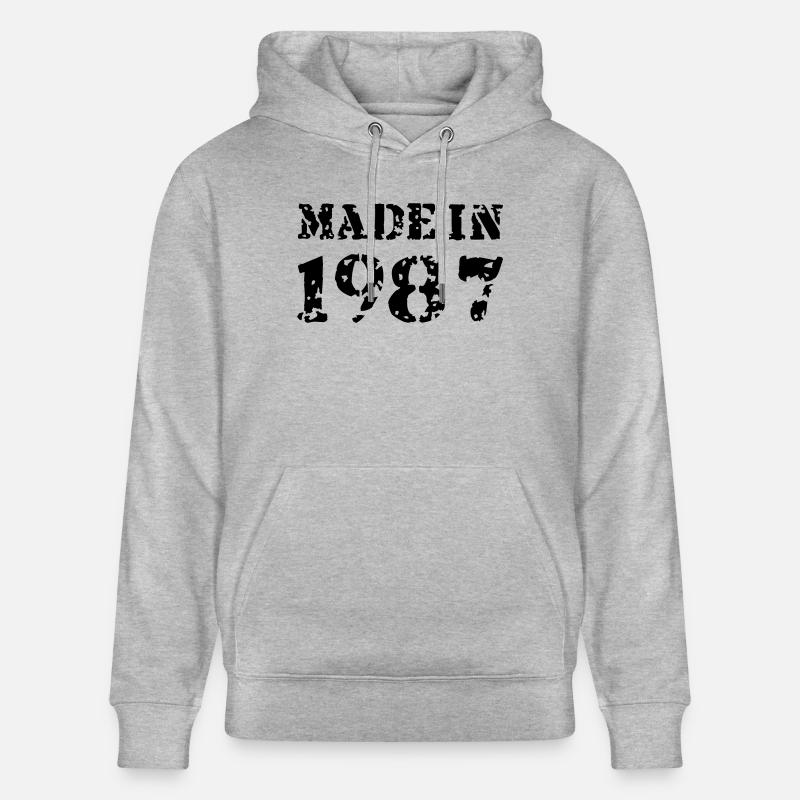 Made in 1987 - Sweat à capuche bio CRUISER Stanley/Stella Unisexe - gris chiné