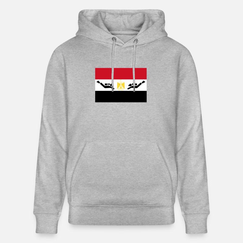 Plonger en Egypte - Sweat à capuche bio CRUISER Stanley/Stella Unisexe - gris chiné