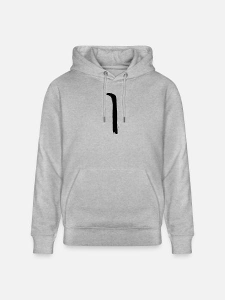 Korean letter I - Stanley/Stella CRUISER Unisex Organic Hoodie - heather grey