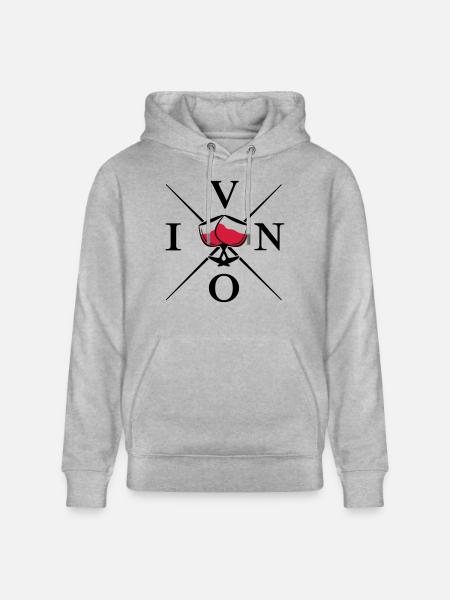 vino design - Stanley/Stella Unisex Bio-Hoodie CRUISER  - Grau meliert