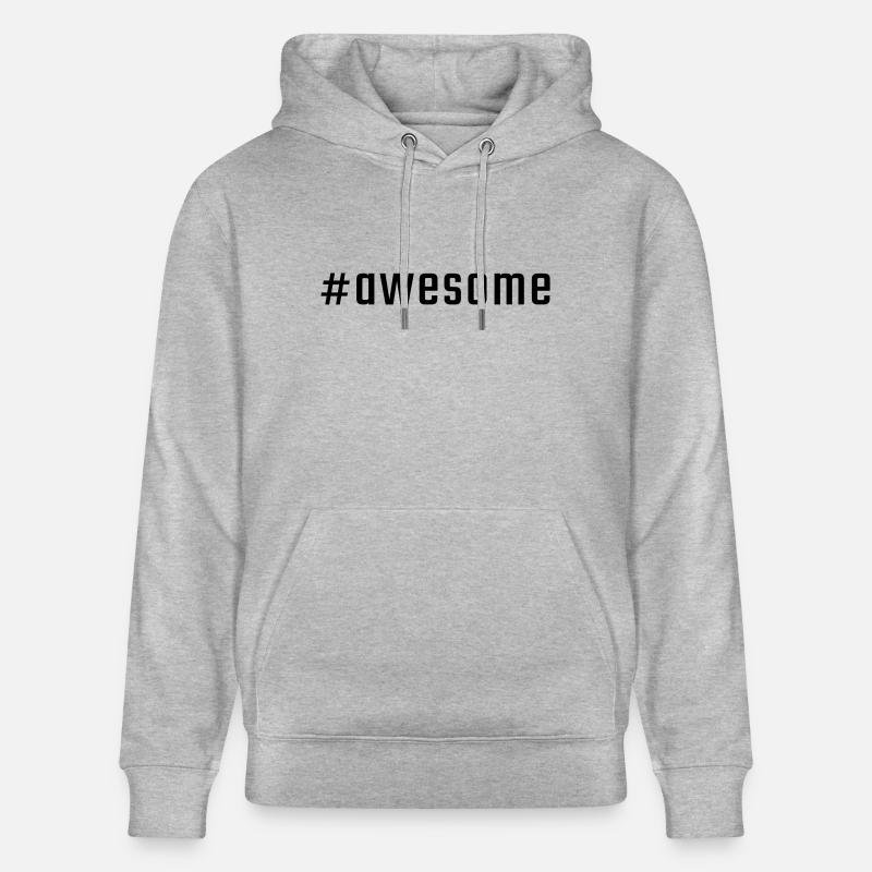 #awesome - Sweat à capuche bio CRUISER Stanley/Stella Unisexe - gris chiné