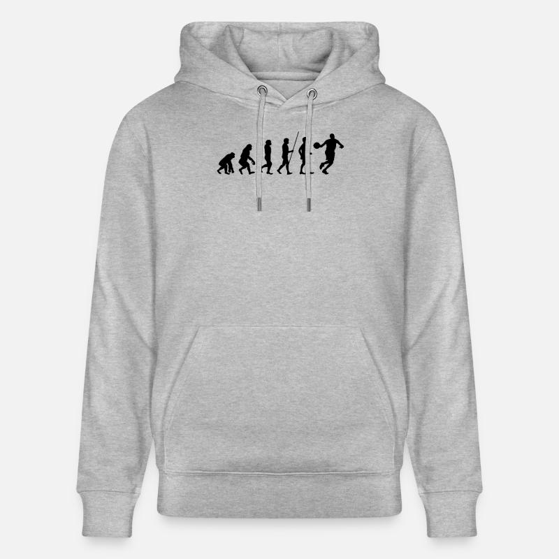 Basketball Evolution - Sweat à capuche bio CRUISER Stanley/Stella Unisexe - gris chiné