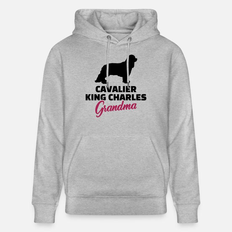 Cavalier King Charles - Sweat à capuche bio CRUISER Stanley/Stella Unisexe - gris chiné