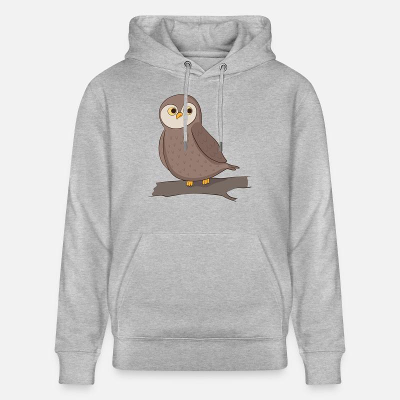 Hibou - Sweat à capuche bio CRUISER Stanley/Stella Unisexe - gris chiné