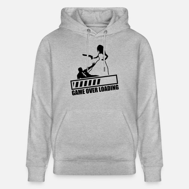 game_over_loading_fa1 - Sweat à capuche bio CRUISER Stanley/Stella Unisexe - gris chiné