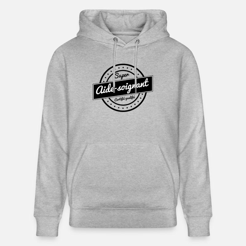 Super aide soignant - Sweat à capuche bio CRUISER Stanley/Stella Unisexe - gris chiné