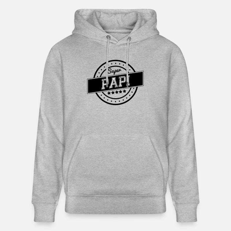 Super papi - Sweat à capuche bio CRUISER Stanley/Stella Unisexe - gris chiné