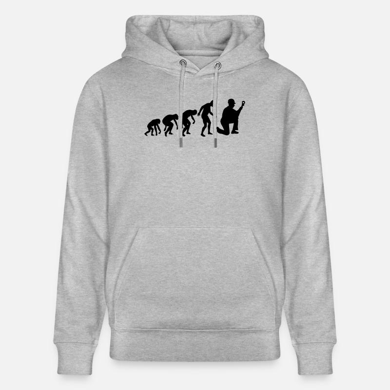 ÉVOLUTION DE LA MÉCANIQUE ! - Sweat à capuche bio CRUISER Stanley/Stella Unisexe - gris chiné