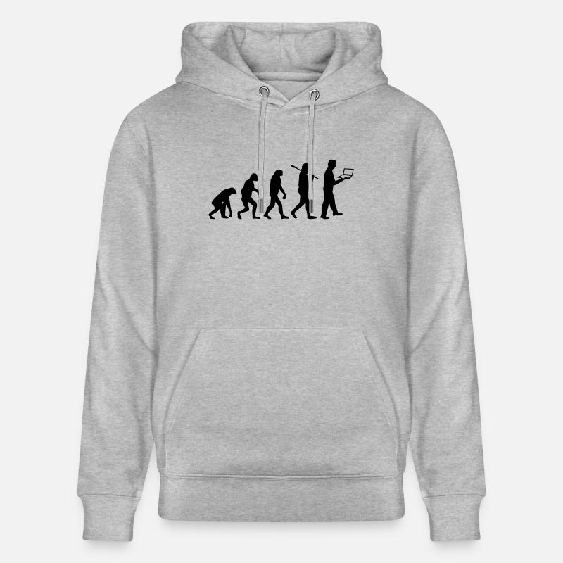 NERD EVOLUTION - Stanley/Stella Unisex Bio-Hoodie CRUISER  - Grau meliert
