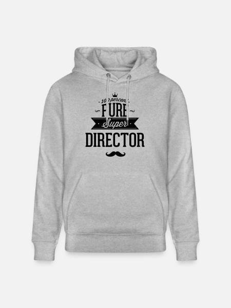 100% Director - Stanley/Stella CRUISER Unisex Organic Hoodie - heather grey