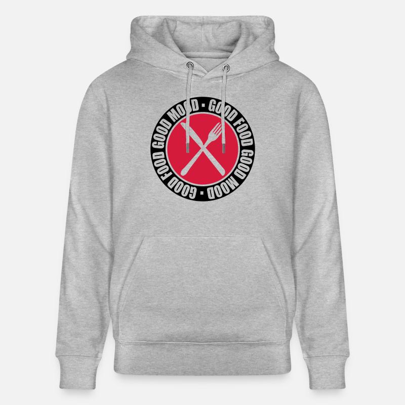 Nourriture de timbre de cercle - Sweat à capuche bio CRUISER Stanley/Stella Unisexe - gris chiné