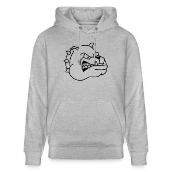 Comic - Stanley/Stella Unisex Bio-Hoodie CRUISER  - Grau meliert - Vorne - Alina (178cm) & Michal (187cm)