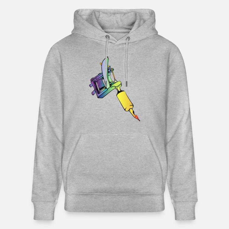 Dermographe - Sweat à capuche bio CRUISER Stanley/Stella Unisexe - gris chiné