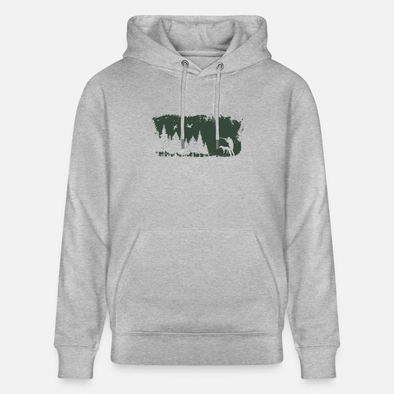 Conception de chasseur - Sweat à capuche bio CRUISER Stanley/Stella Unisexe - gris chiné