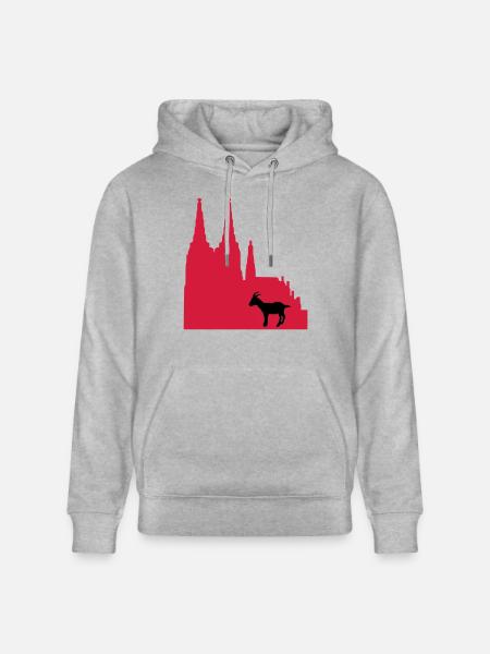 stadt_koeln - Stanley/Stella Unisex Bio-Hoodie CRUISER  - Grau meliert