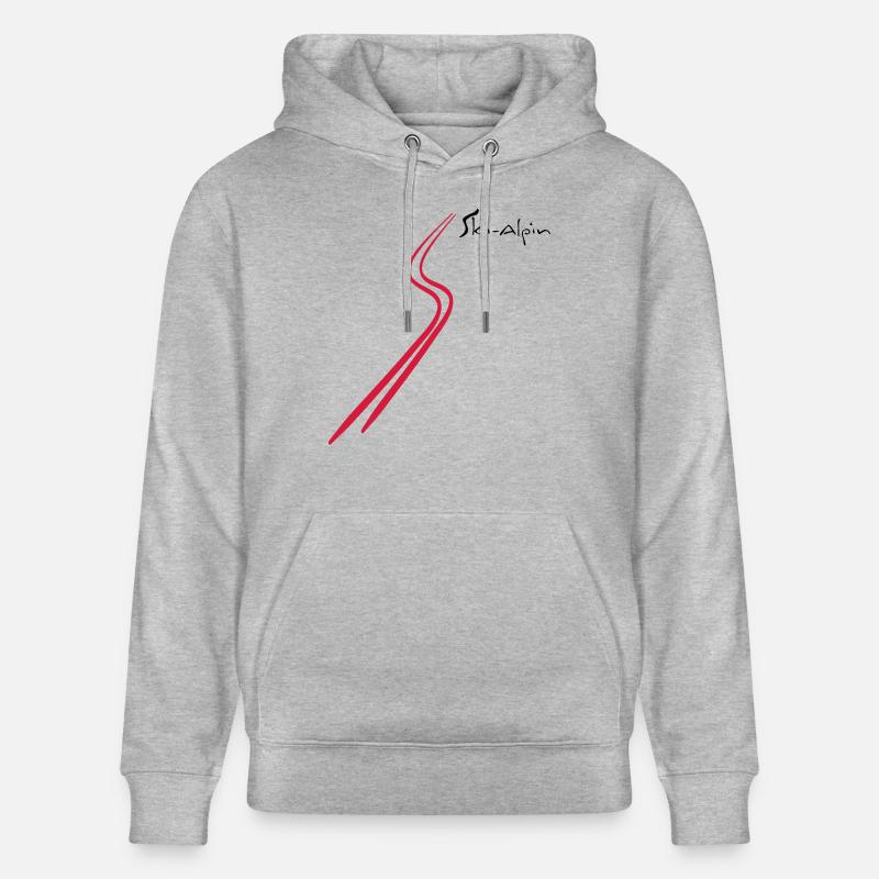 ski alpin - Sweat à capuche bio CRUISER Stanley/Stella Unisexe - gris chiné