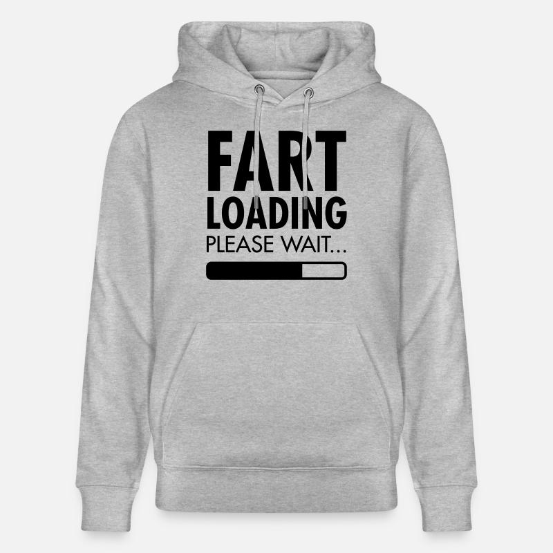 Fart Loading - Please Wait - Sweat à capuche bio CRUISER Stanley/Stella Unisexe - gris chiné
