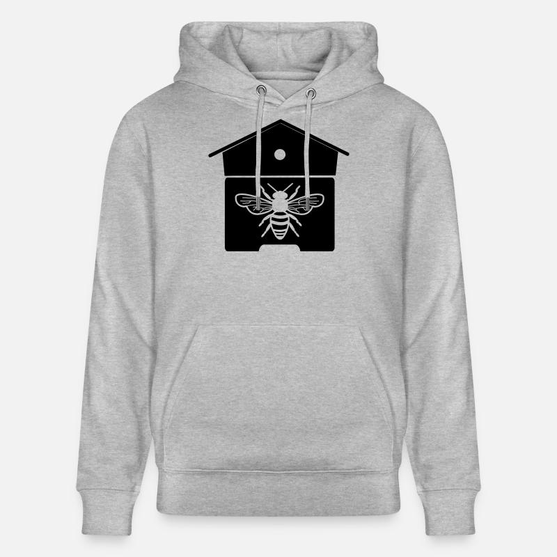 Bienenhaus oder Bienennest - Stanley/Stella Unisex Bio-Hoodie CRUISER  - Grau meliert
