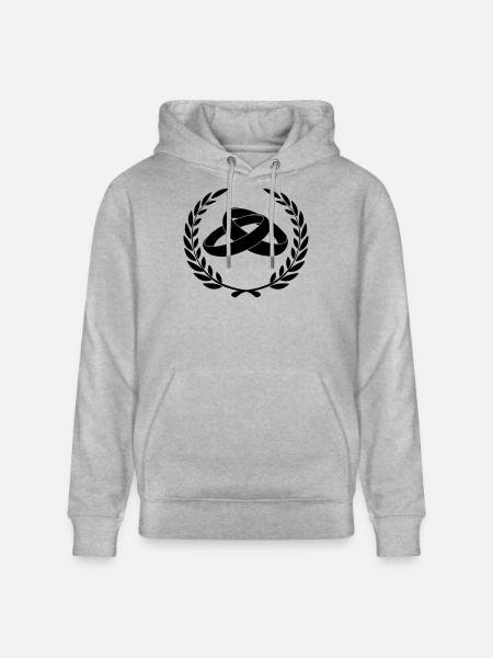 Eheringe im Lorbeerkranz - Stanley/Stella Unisex Bio-Hoodie CRUISER - Grau meliert