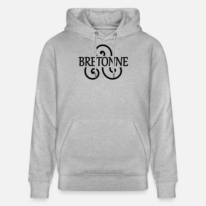Bretonne (noir) - Sweat à capuche bio CRUISER Stanley/Stella Unisexe - gris chiné