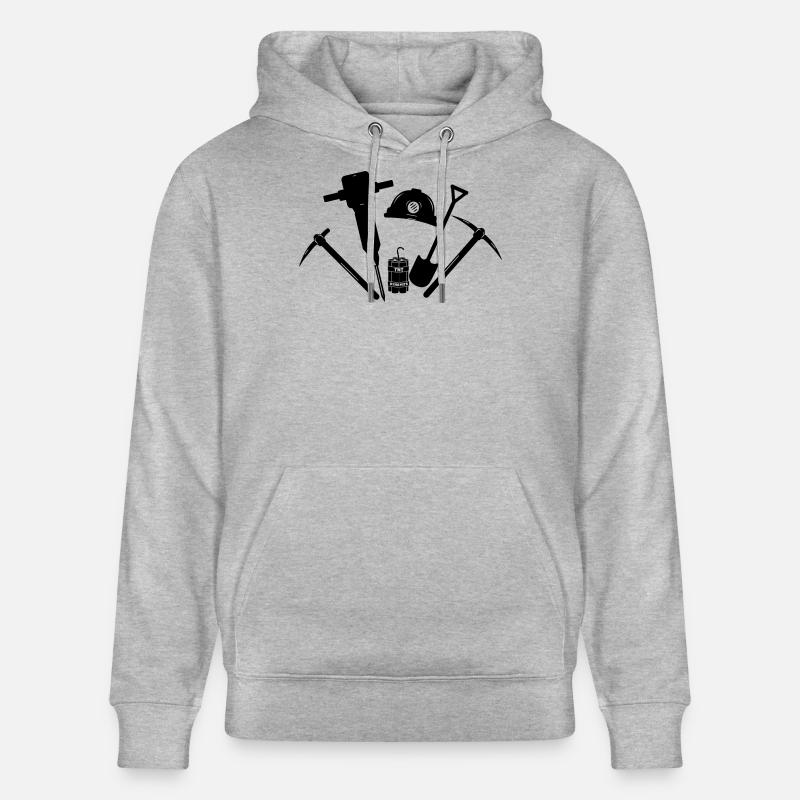 Outils pour mineurs - Sweat à capuche bio CRUISER Stanley/Stella Unisexe - gris chiné