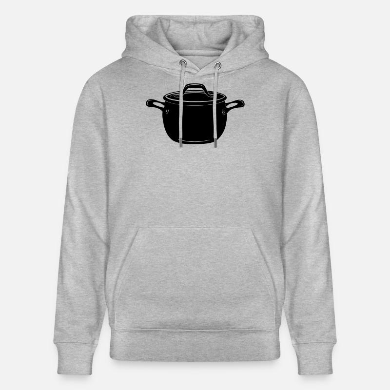 Suppe oder Pfanne - Stanley/Stella Unisex Bio-Hoodie CRUISER  - Grau meliert